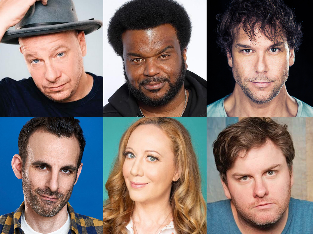 Jeff Ross, Tim Dillon, Craig Robinson, Dane Cook, Brian Monarch, Renee Percy!