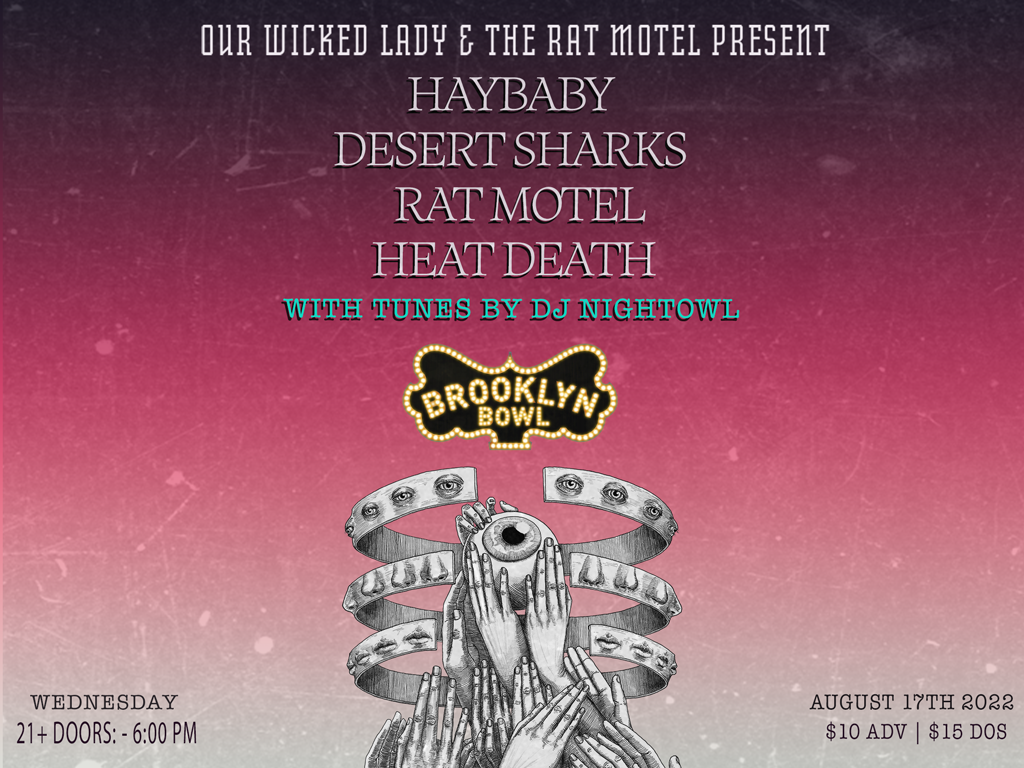 Haybaby + Desert Sharks + Rat Motel + Heat Death