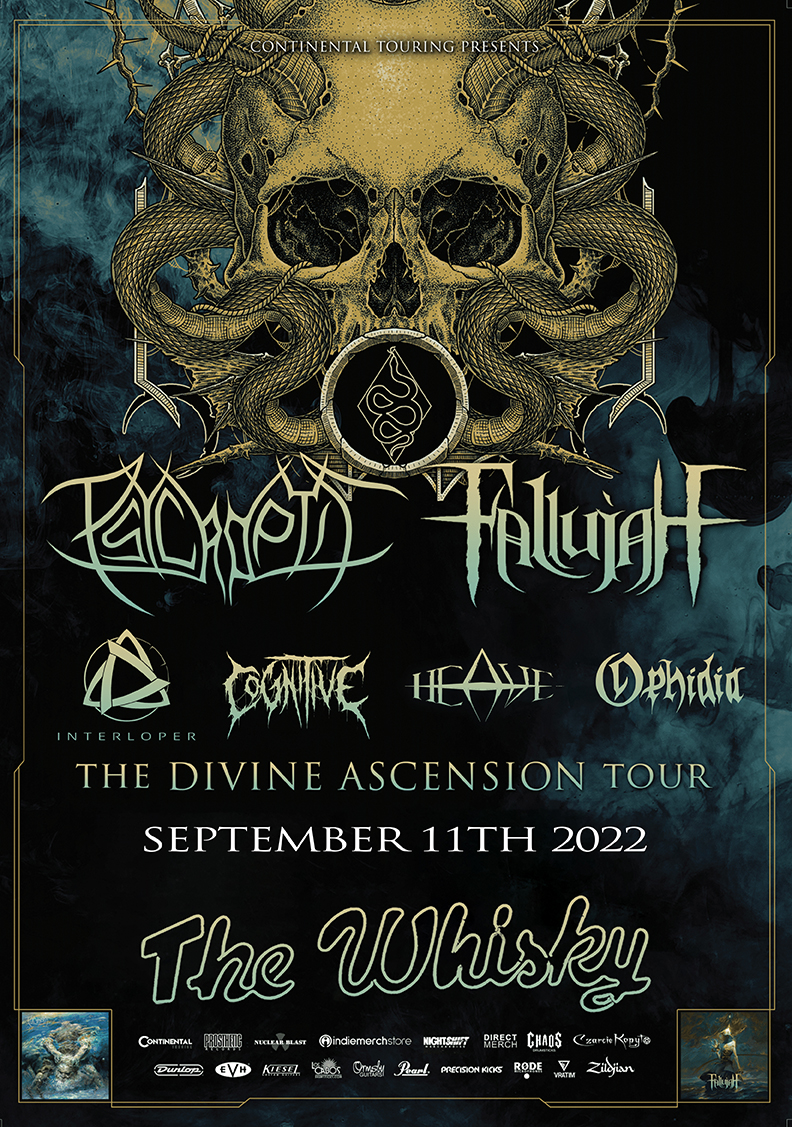 Psycroptic, Fallujah, Interloper, Cognitive, Ophidia , Heave