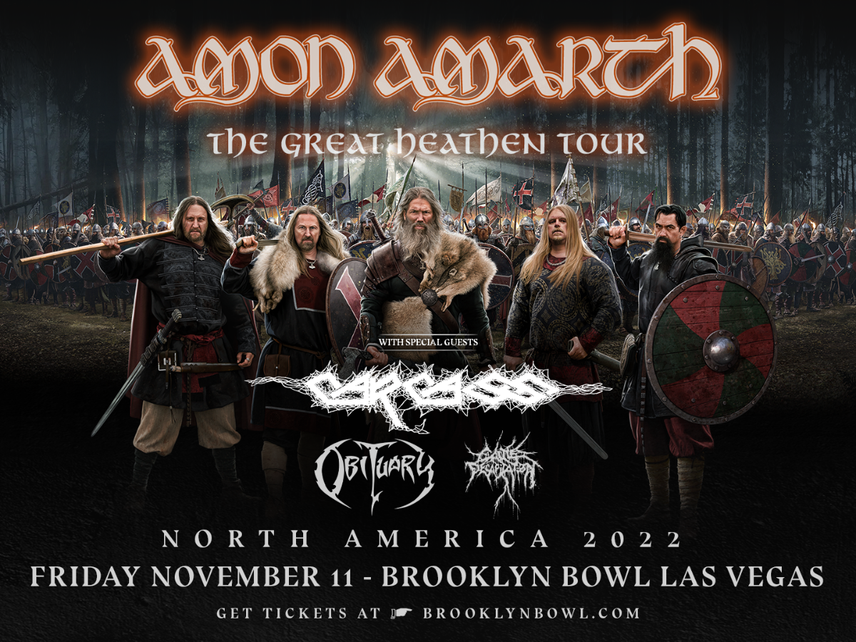 Amon Amarth The Great Heathen Tour with Special Guests Brooklyn Bowl