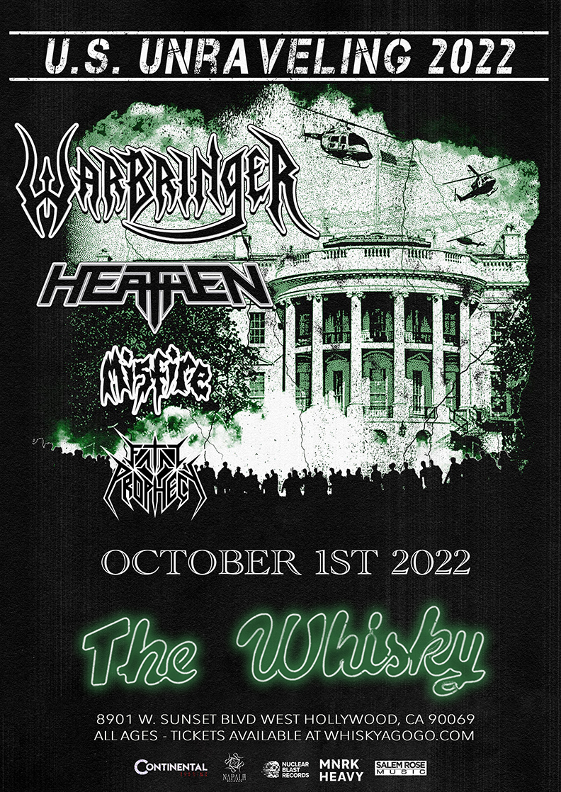 Warbringer, Heathen , Fatal Prophecy, He Who Sleeps