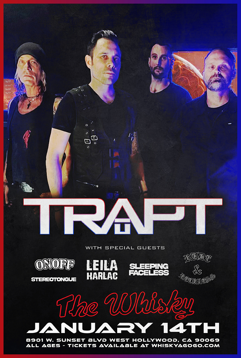 Trapt, ONOFF, StereoTongue, RedRoll, Sleeping Faceless