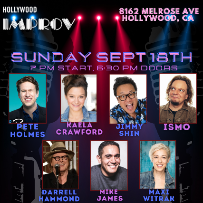 Tonight at the Improv ft. Pete Holmes, Ismo, Darrell Hammond, Jimmy Shin, Maxi Witrak, Mike James, Kaela Crawford, and more TBA!