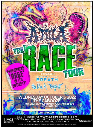 ATTILA - THE RAGE TOUR in MINNEAPOLIS (Performing Rage In It's Entirety!)