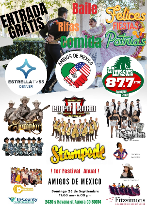 SORRY, THIS EVENT IS NO LONGER ACTIVE<br>Felices Fiestas Patrias at Stampede - Aurora, CO 80014
