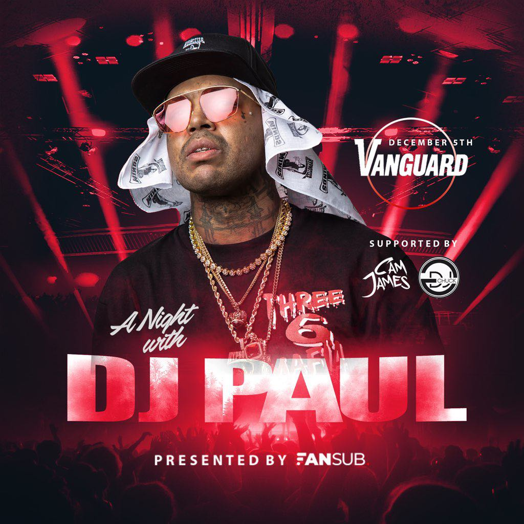 A Night with DJ Paul (of Three 6 Mafia)