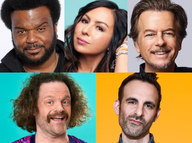David Spade, Craig Robinson, Anjelah Johnson-Reyes, Brian Monarch, Alex Hooper, and very special guests!