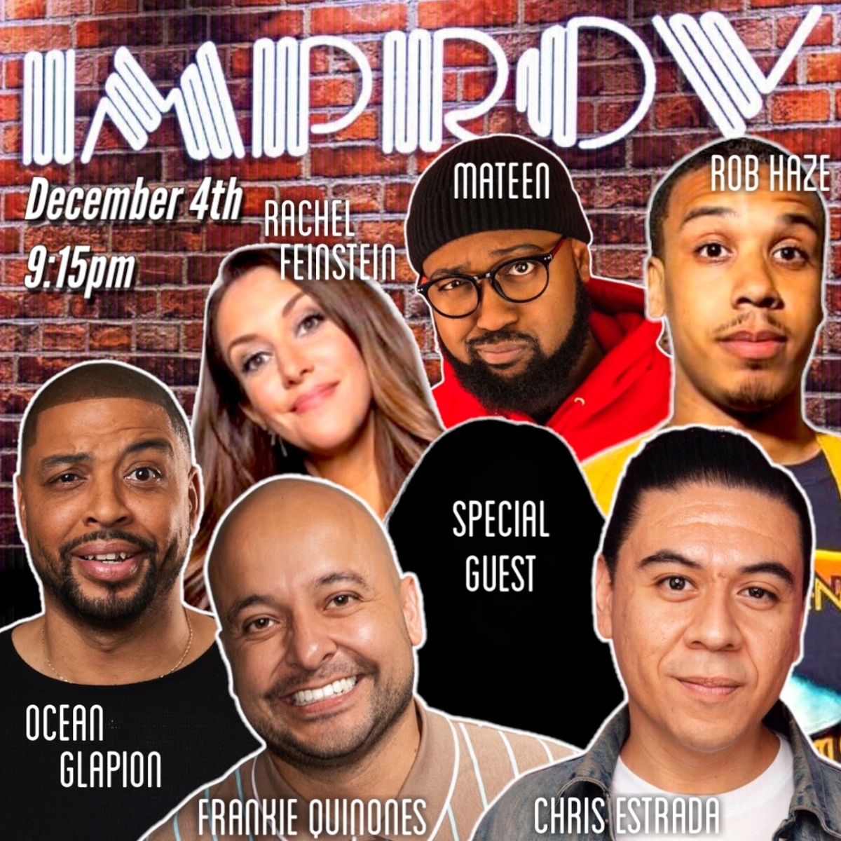 Late For Work ft. Rachel Feinstein, Frankie Quinones, Ocean Glapion, Chris Estrada, Rob Haze, Mateen Stewart and more TBA!