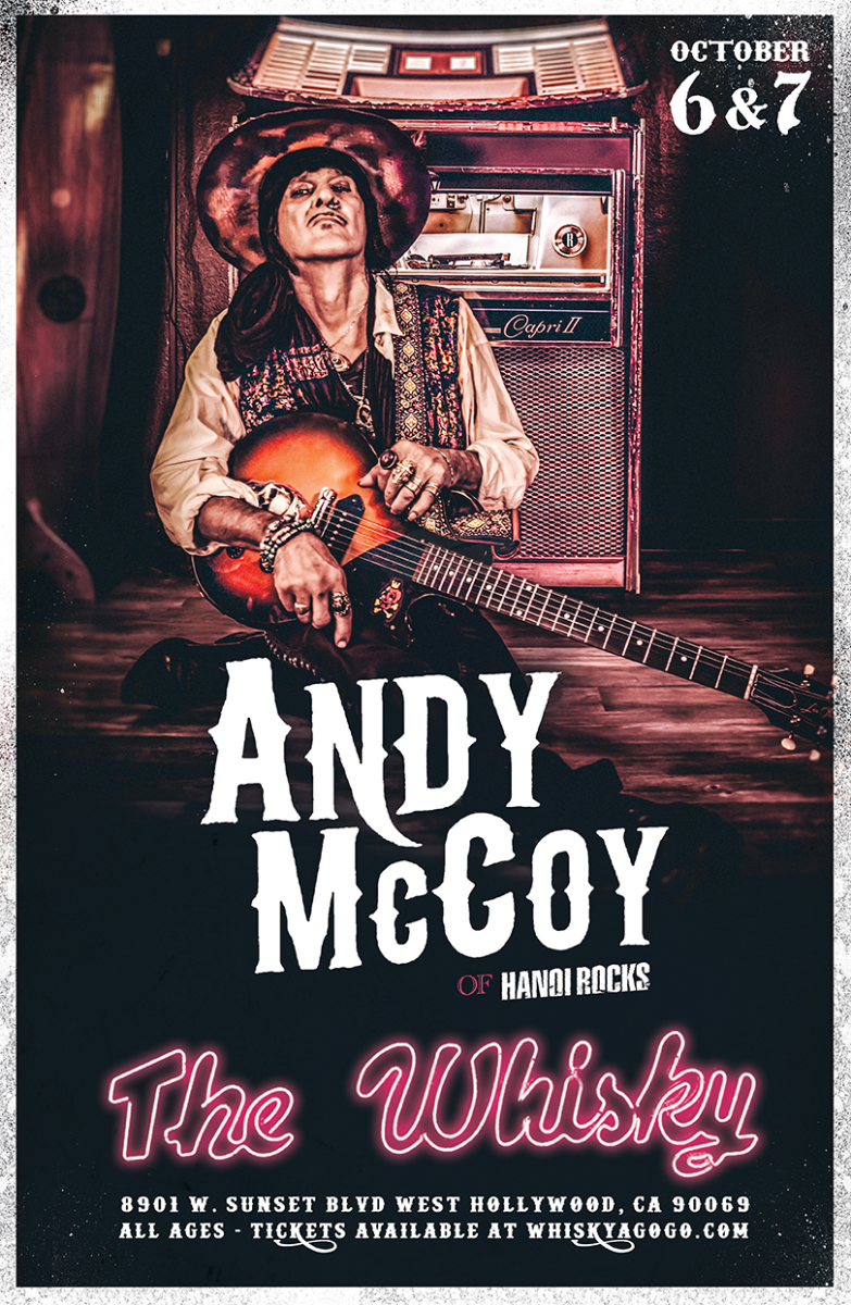 Andy McCoy of Hanoi Rocks
