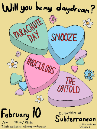 Parachute Day, Snooze, Inoculous, The Untold
