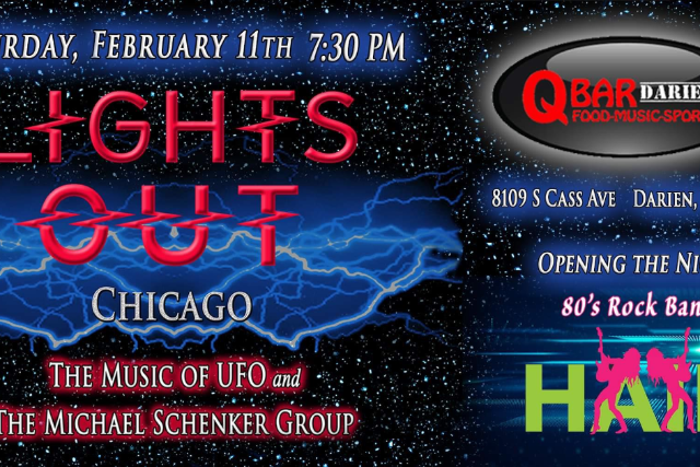 UFO Tribute Lights Out and Hair Live at Q Bar Darien!