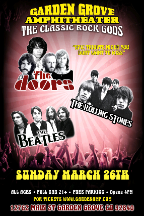 Beatles + Rolling Stones + Doors Tribute Mania!