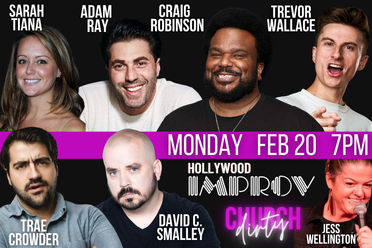 Dirty Church ft. Craig Robinson, Adam Ray, Trevor Wallace, Sarah Tiana, Trae Crowder, David C. Smalley, Jess Wellington, and more TBA!