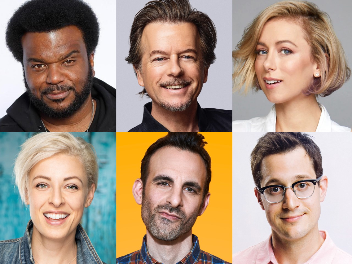 David Spade, Iliza Shlesinger, Craig Robinson, Dan Levy, Brian Monarch, Maxi Witrak and SURPRISE GUEST!