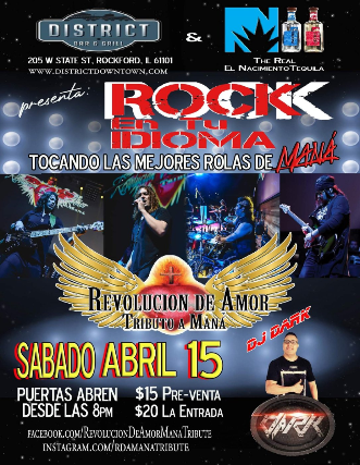 Spanish Rock Night w/ Revolucion De Amor Mana Tribute Band