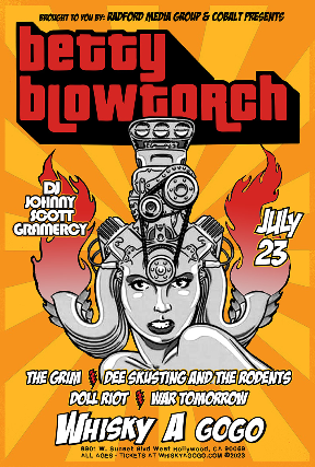 Image used with permission from Ticketmaster | Betty Blowtorch, The Grim, Dee Skusting and the Rodents, Doll Riot, War Tomorrow tickets