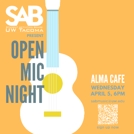 UW Tacoma SAB Presents Open Mic Night at ALMA Cafe
