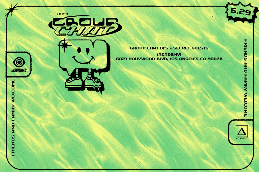 Group Chat Los Angeles Concert Calendar EDM Show 2023June LA