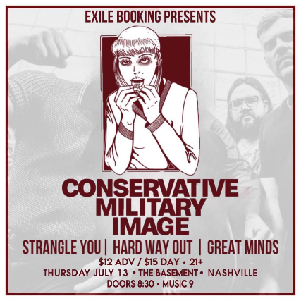 Image used with permission from Ticketmaster | Conservative Military Image, Strangle You, Hard Way Out, Great Minds tickets
