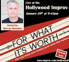 For What It's Worth ft. Murray Valeriano, Pat Francis, Mike Siegel & more TBA!