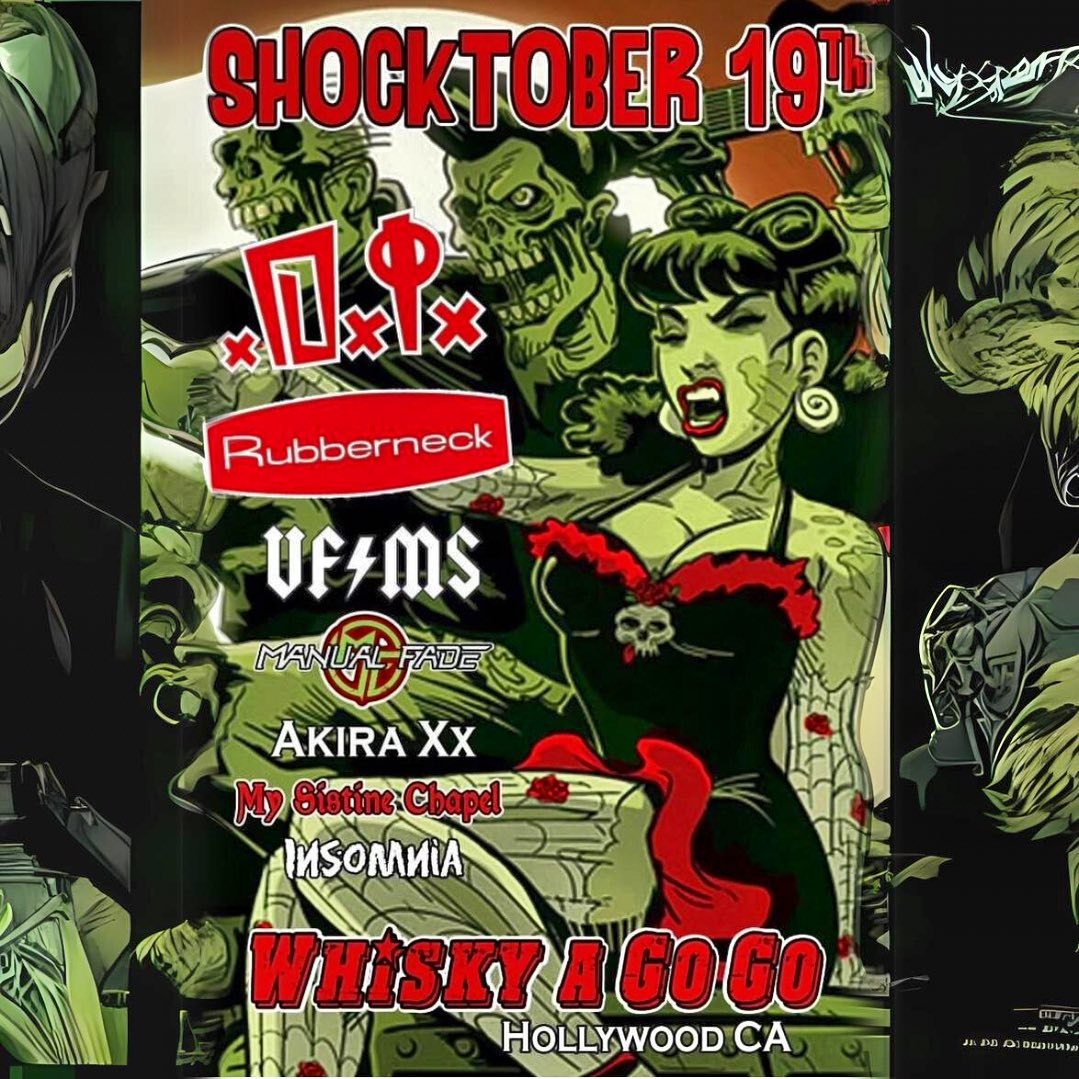 D.I., Rubberneck, VFMS, Manual Fade, Akira XX, My Sistine Chapel, Insomnia