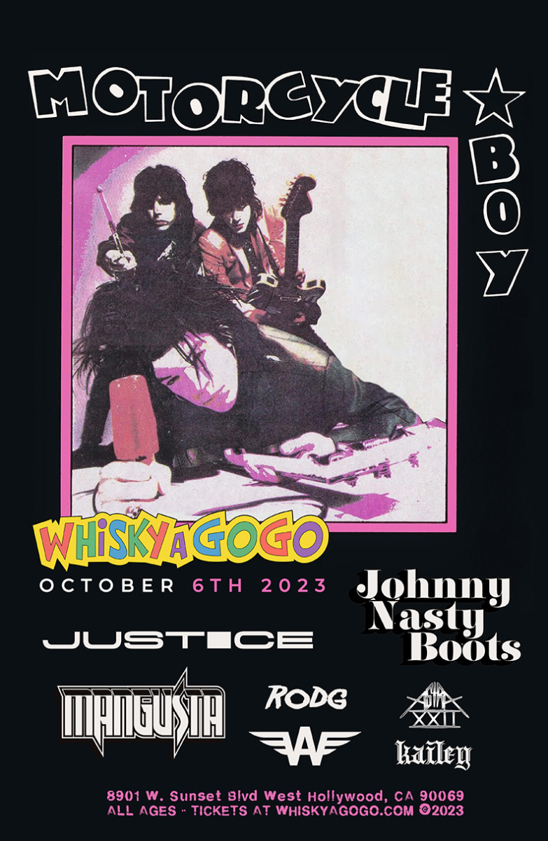 MOTORCYCLE BOY, Johnny Nasty Boots, Justice, Mangusta, The Killer Wolves, Astra XXII, kailey, Wayne Adie