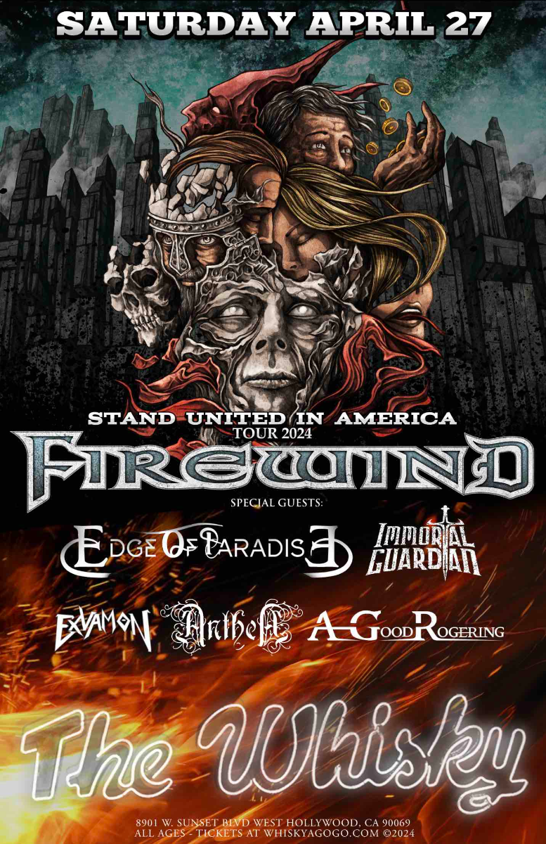 Firewind, Immortal Guardian, Edge of Paradise, Exvamon, Anthea, A Good Rogering