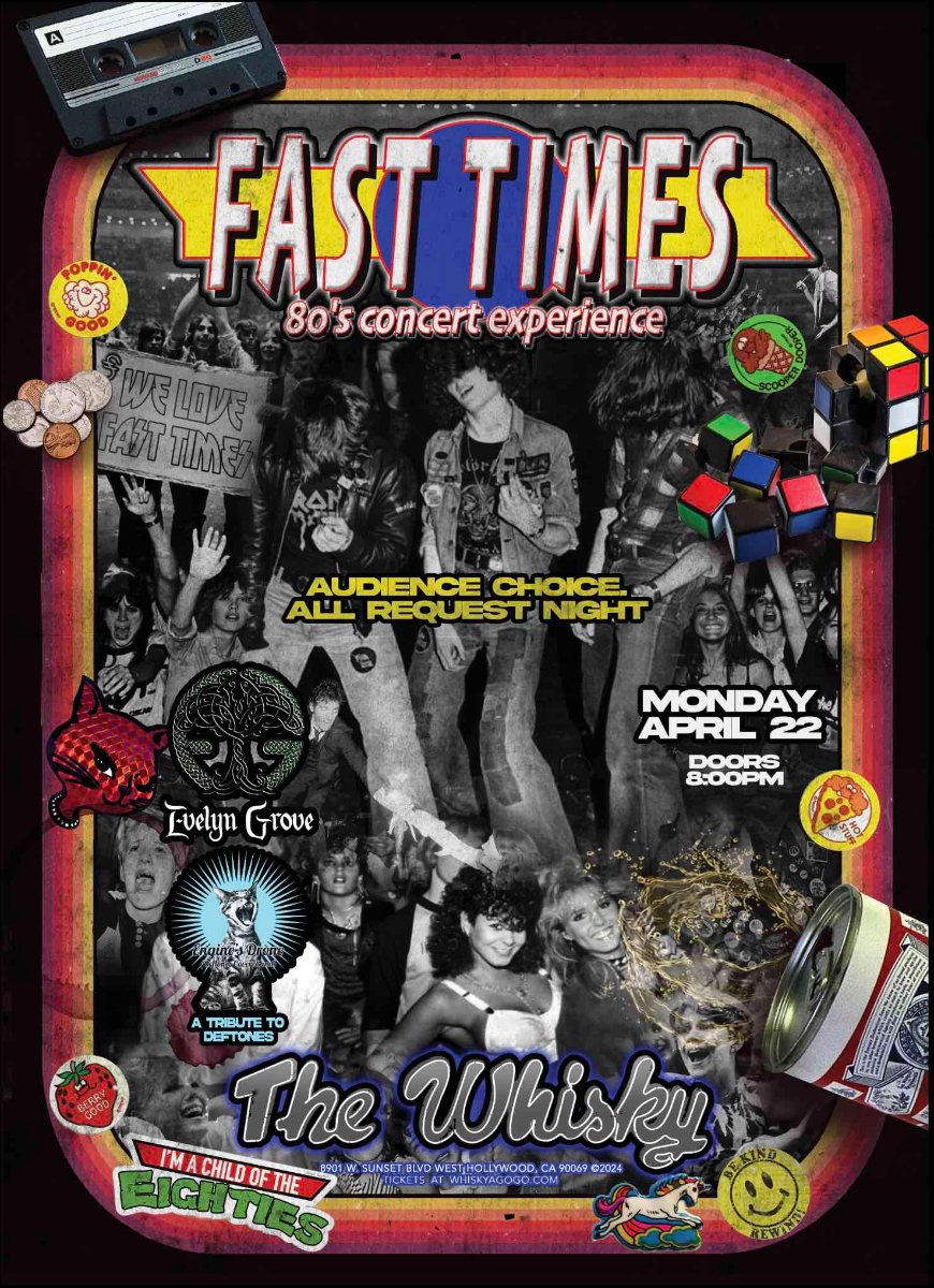 Fast Times, Psilocybin Pony (a tribute to The Cars) , Fast Ride, Drunk on Sunday
