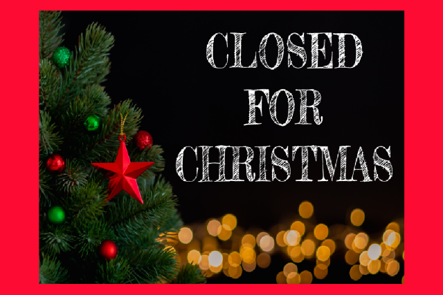 Closed Christmas Day
