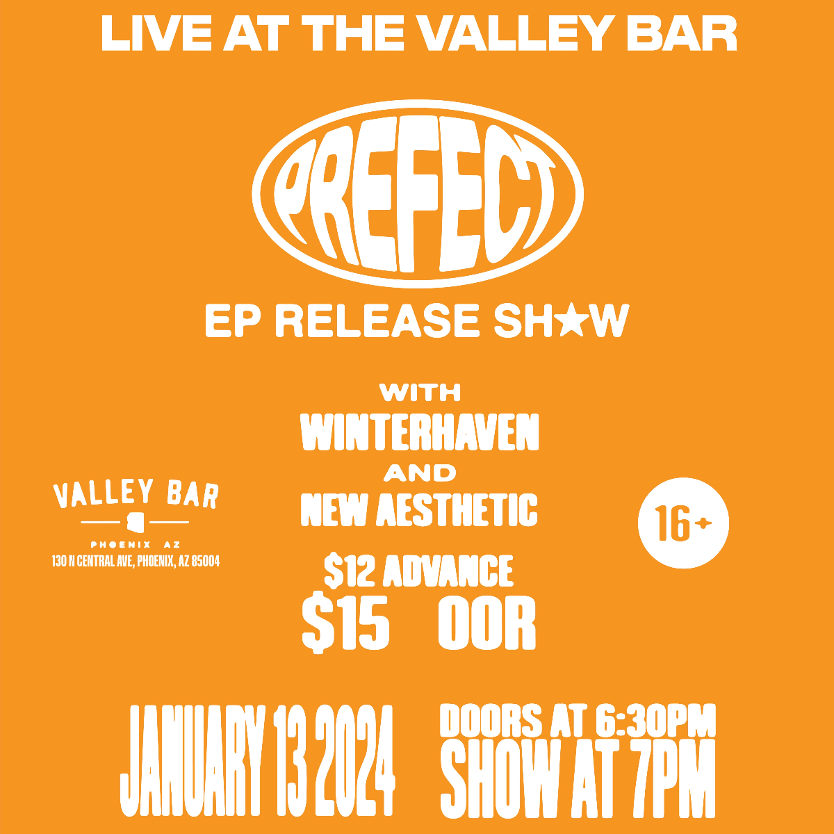 Calendar The Valley Bar PHX