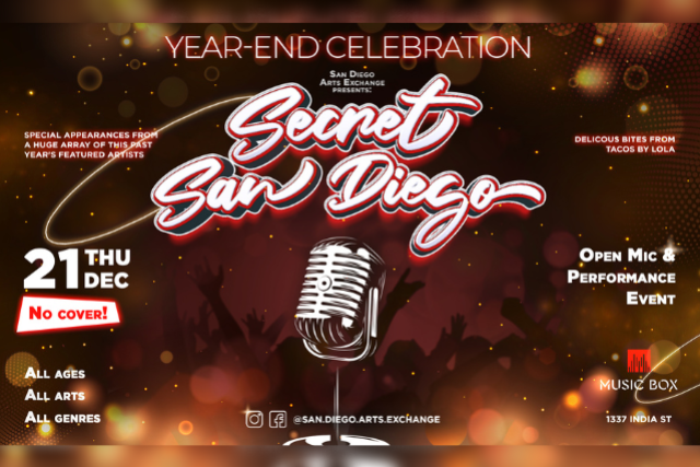 Secret San Diego Year-End Celebration & Open Mic