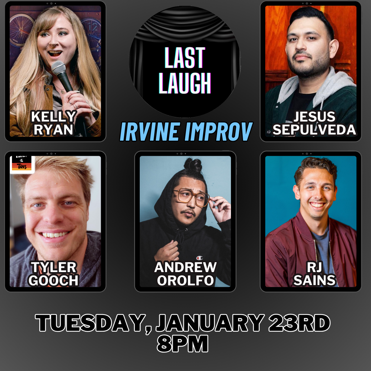 Last Laugh, Featuring: Kelly Ryan, Jesus Sepulveda, Andrew Orolfo ...