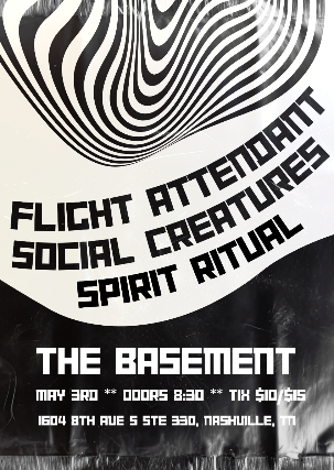 Flight Attendant w/ Social Creatures & Spirit Ritual