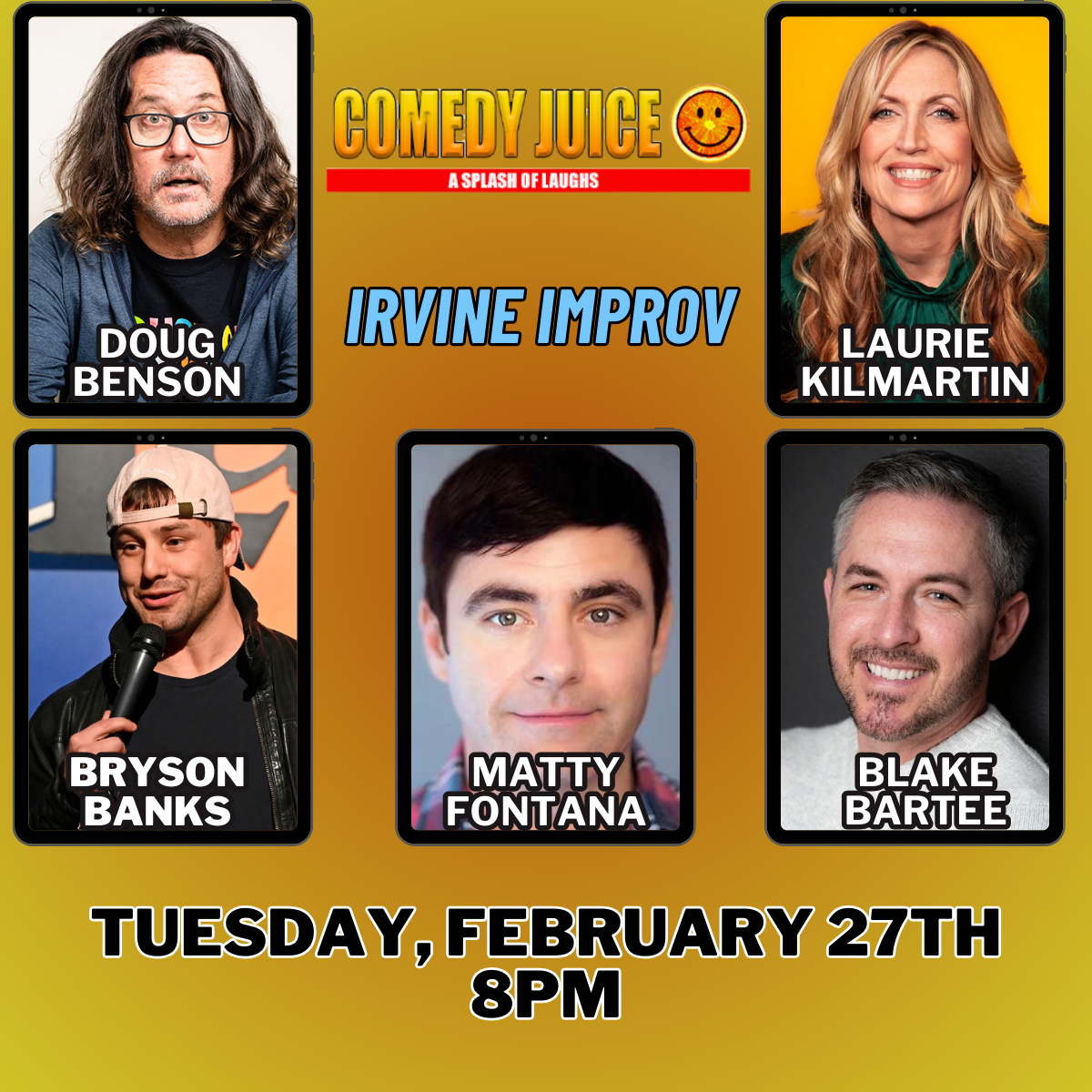 Comedy Juice, Featuring Doug Benson, Laurie Kilmartin, Bryson Banks