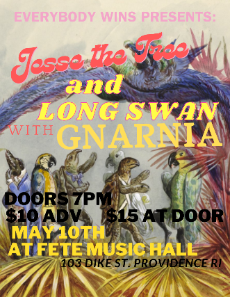 Jesse the Tree, GNARNIA, Long Swan at Fete Music Hall
