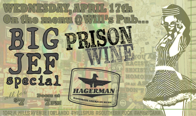 Big Jef Special, Prison Wine, and Patrick Hagerman