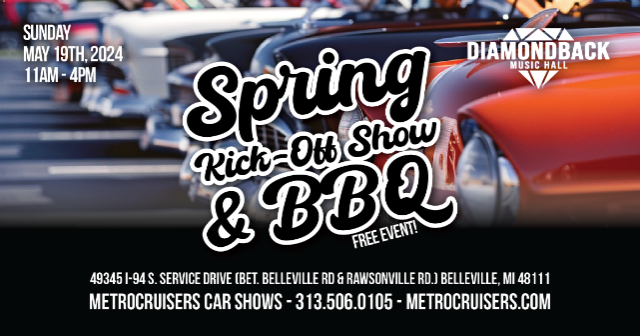 Spring Kick-Off Car Show & BBQ at Diamondback Music Hall