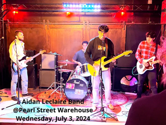 Aidan Leclaire Band at Pearl Street Warehouse