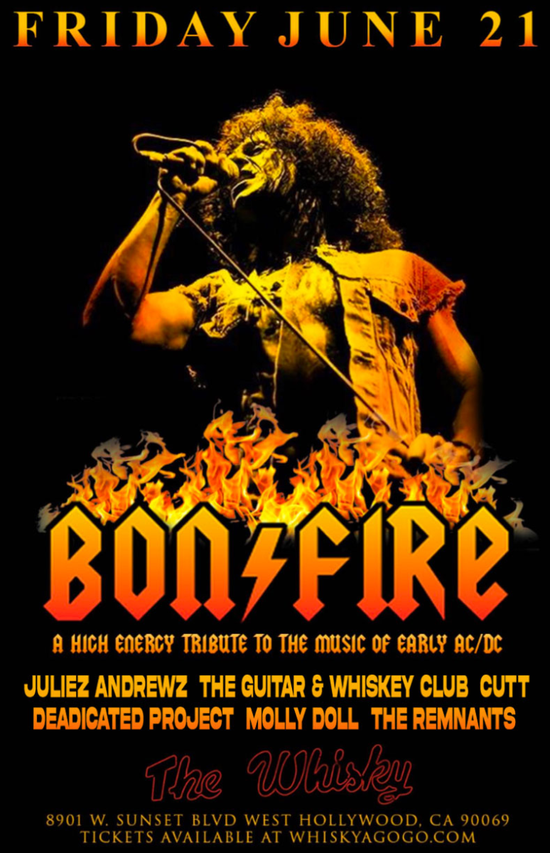BONFIRE (A tribute to AC/DC), Juliez Andrewz, The Guitar & Whiskey Club, Cutt, Deadicated Project, MollyDoll, The Remnants, The Displayers
