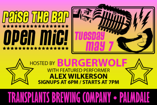 Raise The Bar: Open Mic Night Featuring Alex Wilkerson