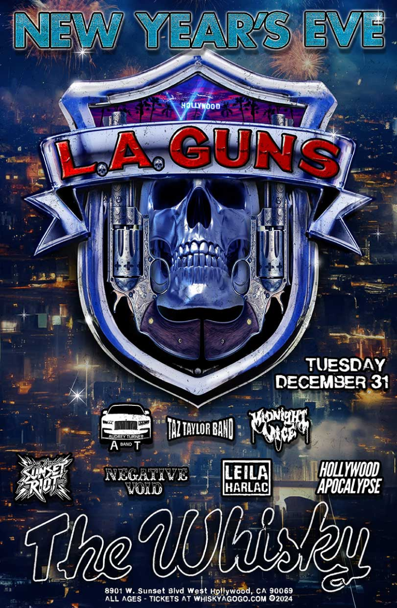 L.A. Guns, Audrey Turner Band, Taz Taylor Band, Midnight Vice, Sunset Riot, Negative Void, Leila Harlac, Hollywood Apocalypse