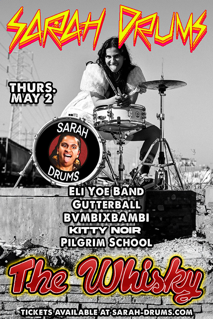 Sarah Drums, Eli DeYoe Band, Gutterball, Pilgrim School