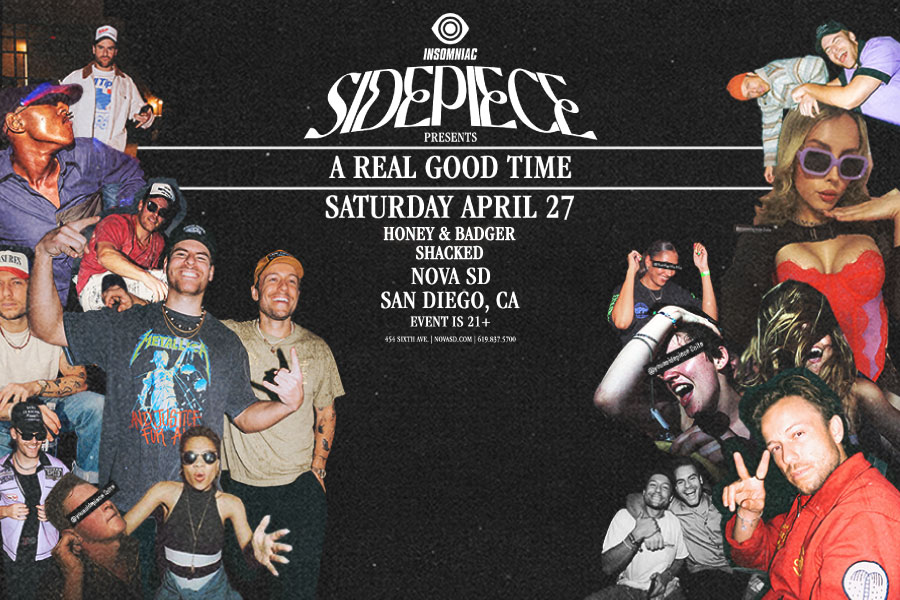 SIDEPIECE San Diego Concert Calendar EDM Show 2024Apr 27 NOVA SD