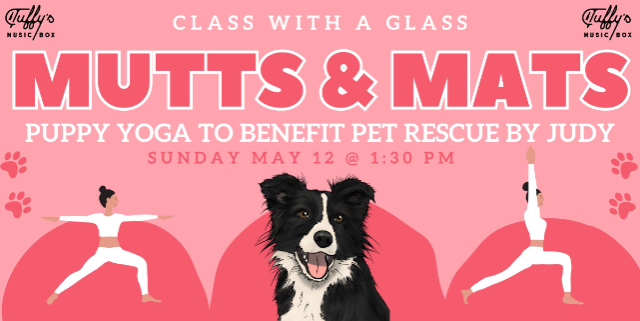 Mutts & Mats: Puppy Yoga at Tuffy's Music Box