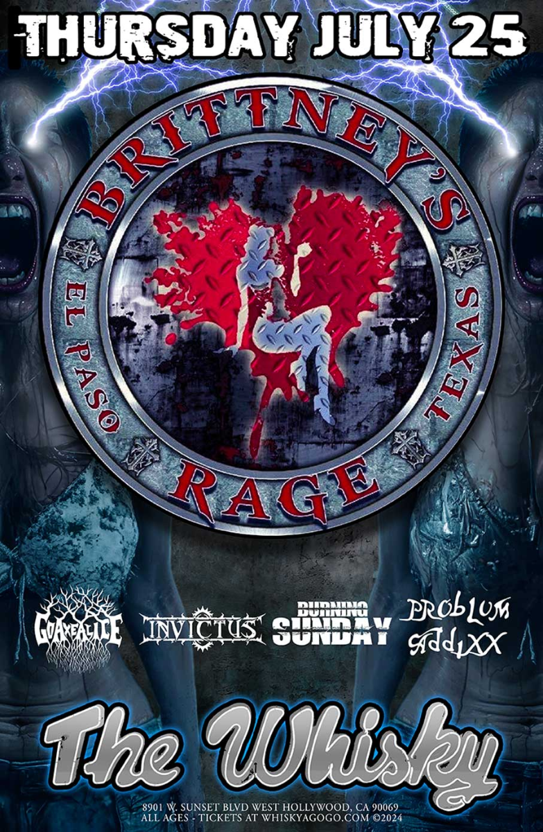 Brittney's Rage, James Booth & The Return, James Booth & The Return, Go Axe Alice, Invictus, Burning Sunday