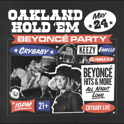Oakland Hold 'Em: All Beyoncé, All Night at Crybaby