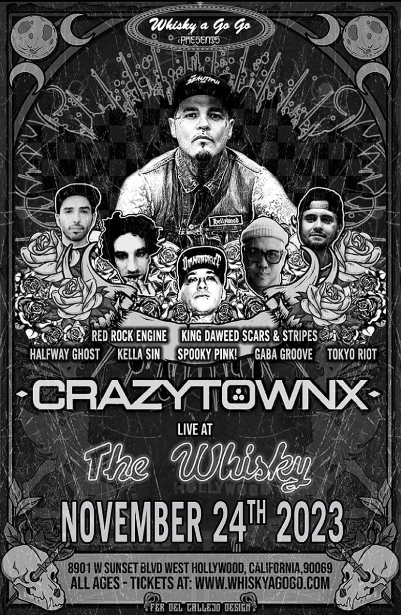 Crazy Town, Red Rock Engine, King Daweed Scars & Stripes, Halfway Ghost, Spooky Pink!, Gaba Groove, Tokyo Riot