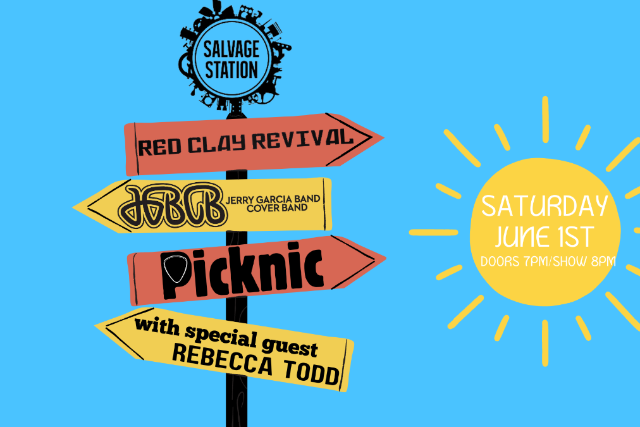 Red Clay Revival & JGBCB with Picknic & special guest Rebekah Todd at Salvage Station – Indoor Stage – Asheville, NC
