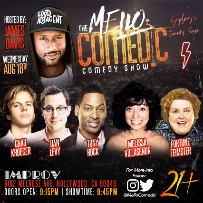 Tonight at the Improv Presents: Mello Comedic ft. Fortune Feimster, Melissa Villasenor, Tony Rock, Chad Kroeger, Dan Levy, James Davis and more TBA!