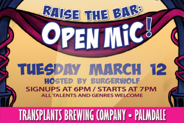 Raise The Bar: Open Mic Night!
